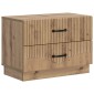vidaXL Κομοδίνο Artisan Δρυς 62 x 34,5 x 44,5 εκ Επεξεργασμένο Ξύλο