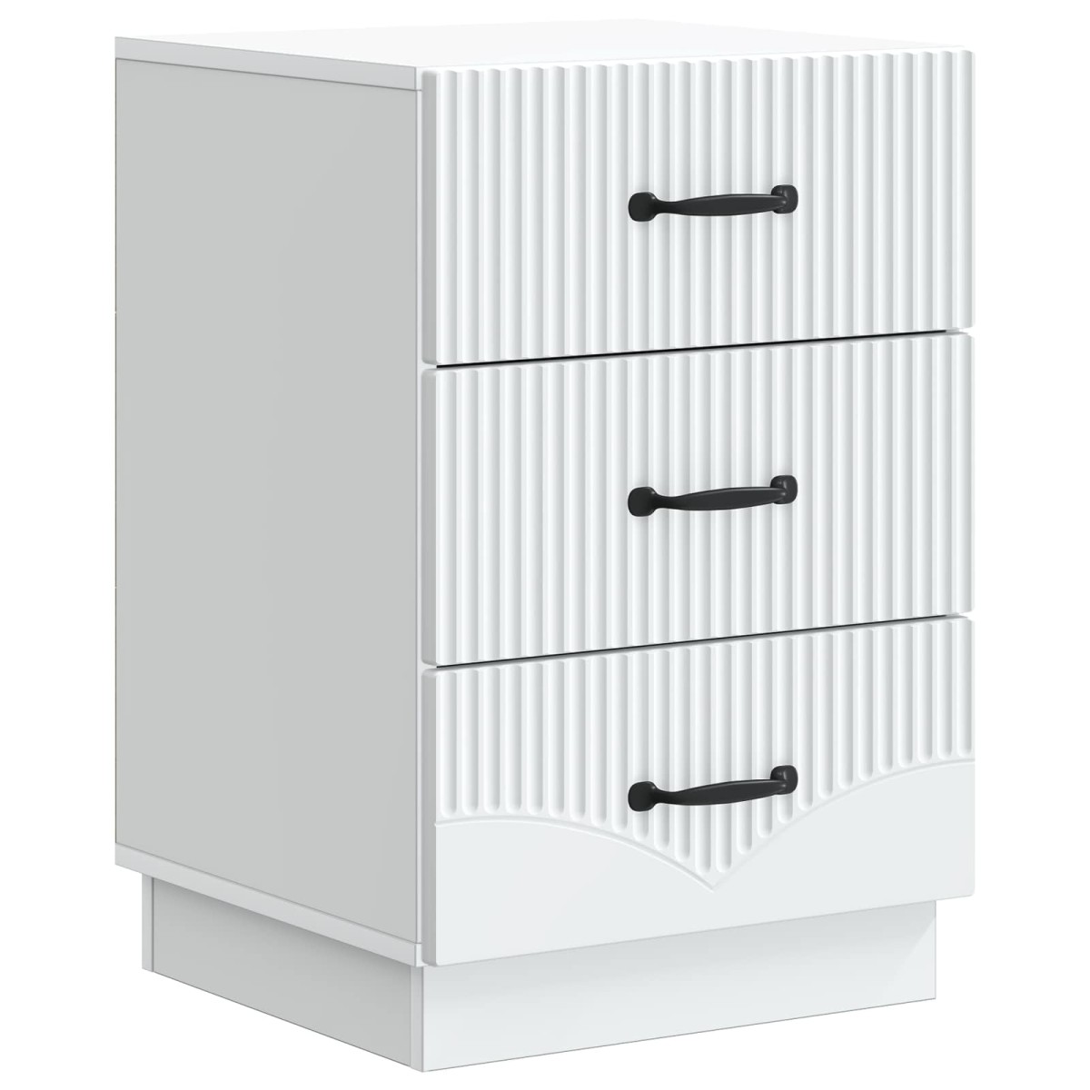 vidaXL Κομοδίνο με συρτάρι Λευκό 43 x 41 x 63,5 εκ. Επεξεργασμένο Ξύλο