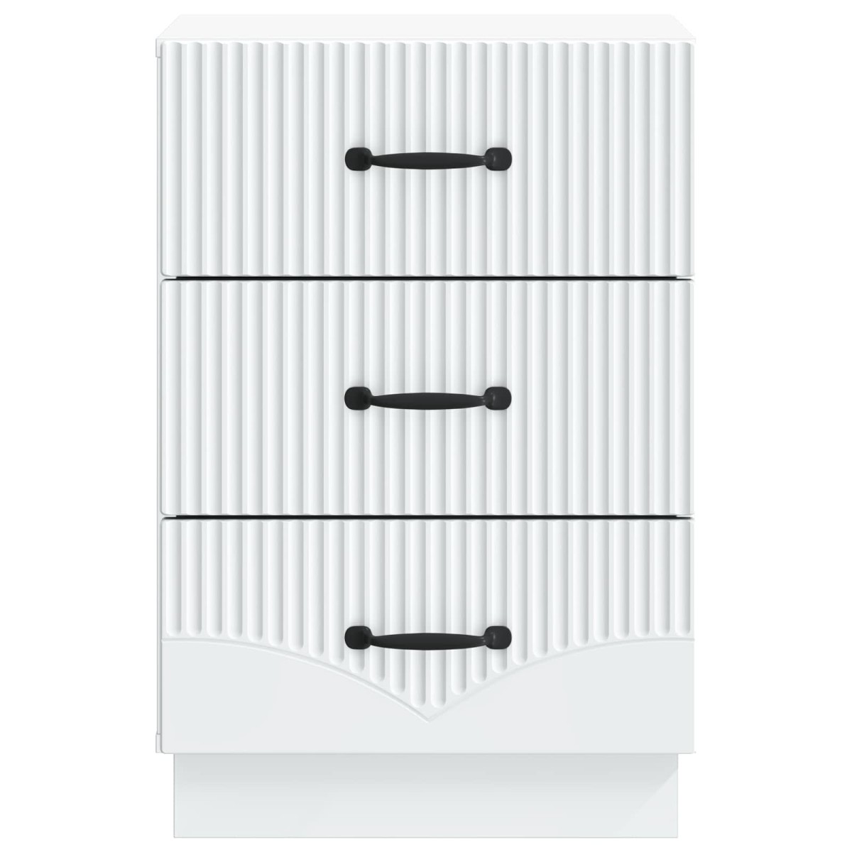vidaXL Κομοδίνο με συρτάρι Λευκό 43 x 41 x 63,5 εκ. Επεξεργασμένο Ξύλο