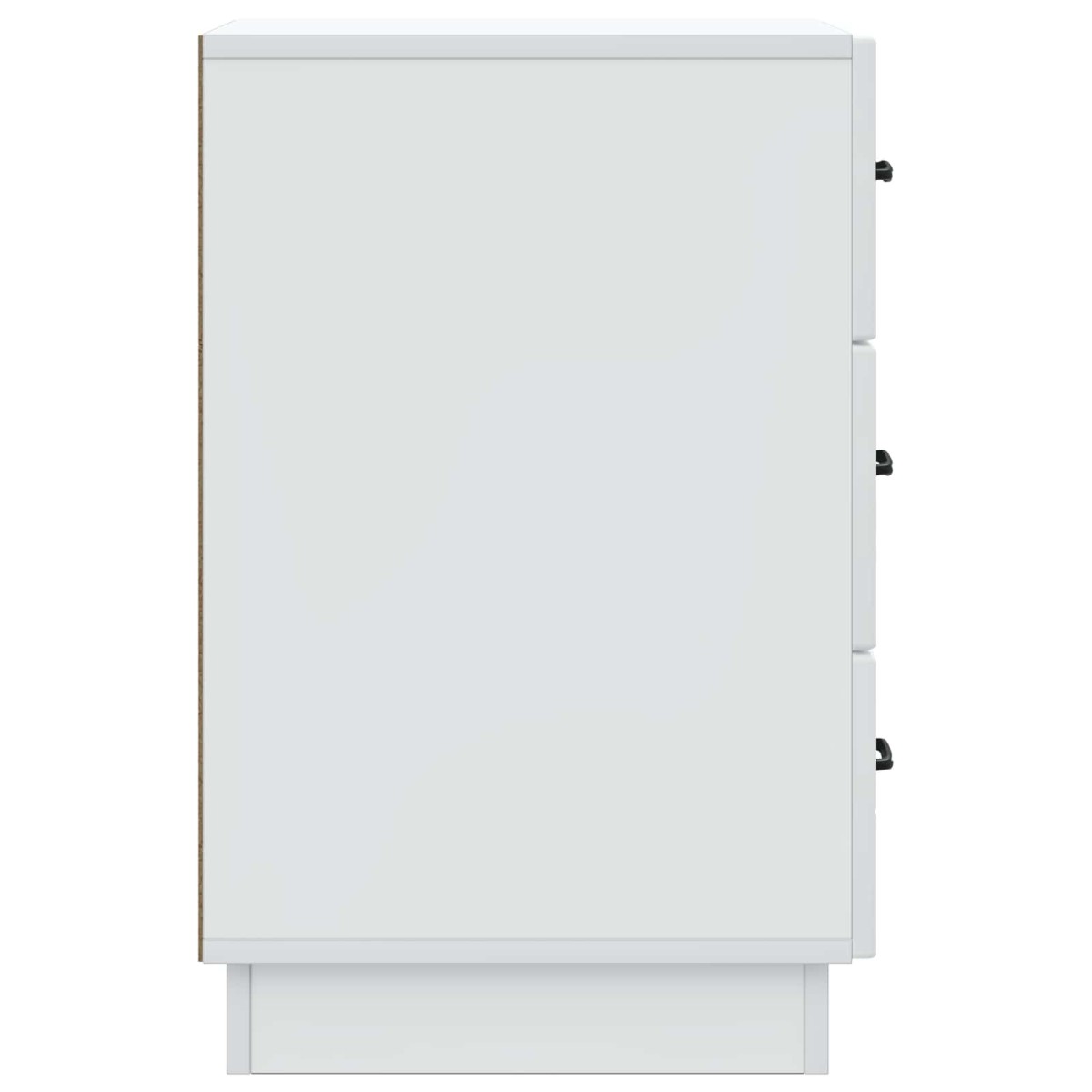 vidaXL Κομοδίνο με συρτάρι Λευκό 43 x 41 x 63,5 εκ. Επεξεργασμένο Ξύλο