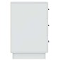 vidaXL Κομοδίνο με συρτάρι Λευκό 43 x 41 x 63,5 εκ. Επεξεργασμένο Ξύλο