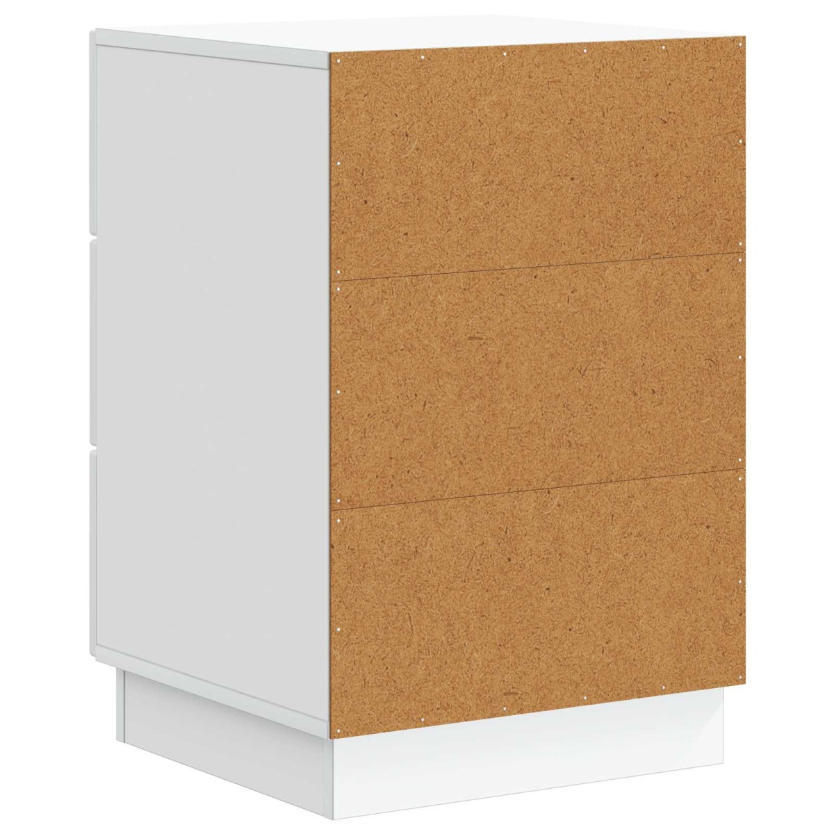 vidaXL Κομοδίνο με συρτάρι Λευκό 43 x 41 x 63,5 εκ. Επεξεργασμένο Ξύλο