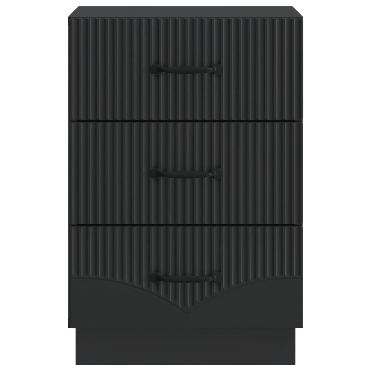 vidaXL Κομοδίνο με συρτάρι Μαύρο 43 x 41 x 63,5 εκ. Επεξεργασμένο Ξύλο