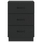 vidaXL Κομοδίνο με συρτάρι Μαύρο 43 x 41 x 63,5 εκ. Επεξεργασμένο Ξύλο
