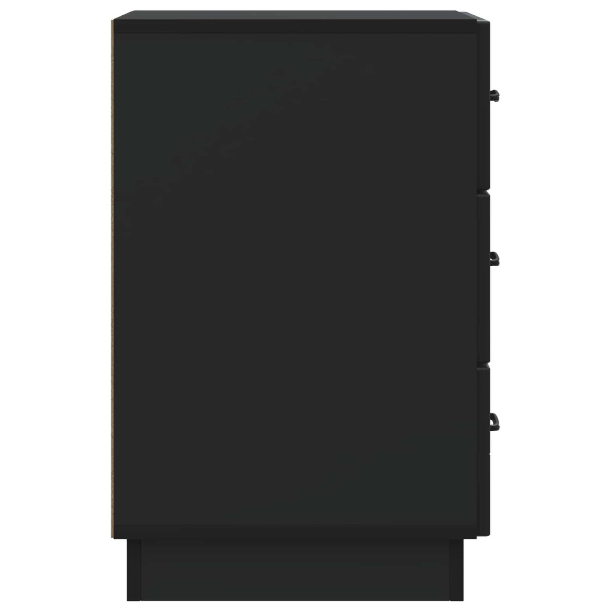 vidaXL Κομοδίνο με συρτάρι Μαύρο 43 x 41 x 63,5 εκ. Επεξεργασμένο Ξύλο