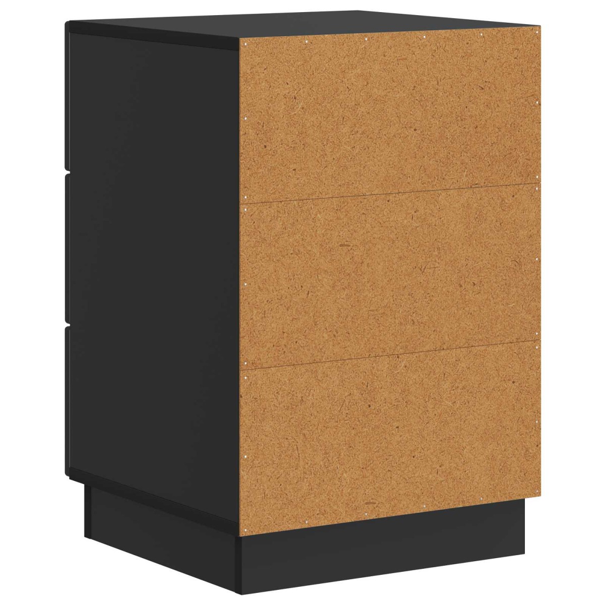 vidaXL Κομοδίνο με συρτάρι Μαύρο 43 x 41 x 63,5 εκ. Επεξεργασμένο Ξύλο
