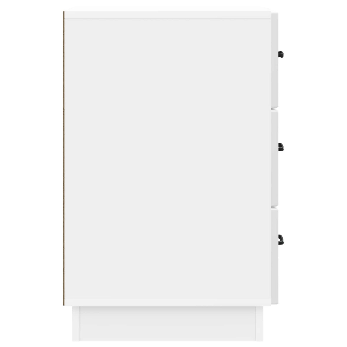 vidaXL Κομοδίνο Γυαλιστερό Λευκό 43 x 41 x 63,5 εκ. Επεξεργασμένο Ξύλο