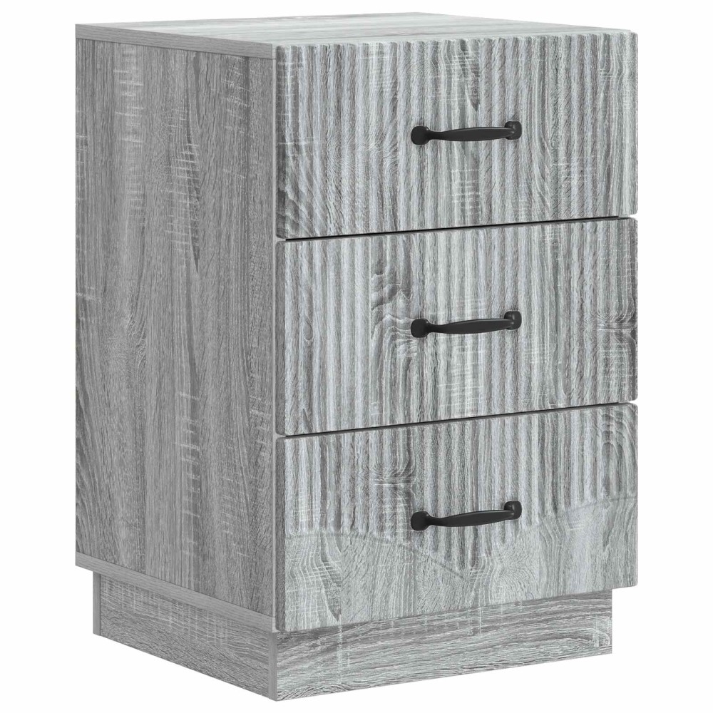vidaXL Κομοδίνο Γκρι Sonoma 43 x 41 x 63,5 εκ. Επεξεργασμένο Ξύλο