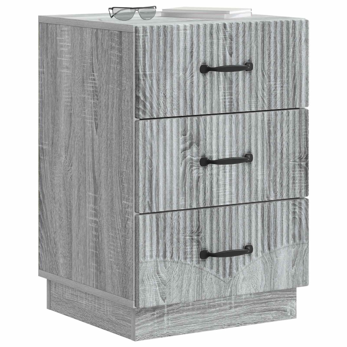 vidaXL Κομοδίνο Γκρι Sonoma 43 x 41 x 63,5 εκ. Επεξεργασμένο Ξύλο