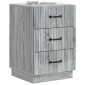 vidaXL Κομοδίνο Γκρι Sonoma 43 x 41 x 63,5 εκ. Επεξεργασμένο Ξύλο