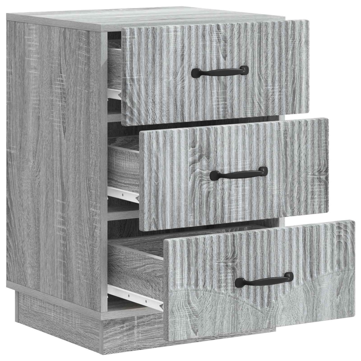 vidaXL Κομοδίνο Γκρι Sonoma 43 x 41 x 63,5 εκ. Επεξεργασμένο Ξύλο