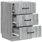 vidaXL Κομοδίνο Γκρι Sonoma 43 x 41 x 63,5 εκ. Επεξεργασμένο Ξύλο