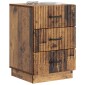 vidaXL Κομοδίνο Παλαιωμένο ξύλο 43 x 41 x 63,5 εκ. Επεξεργασμένο Ξύλο