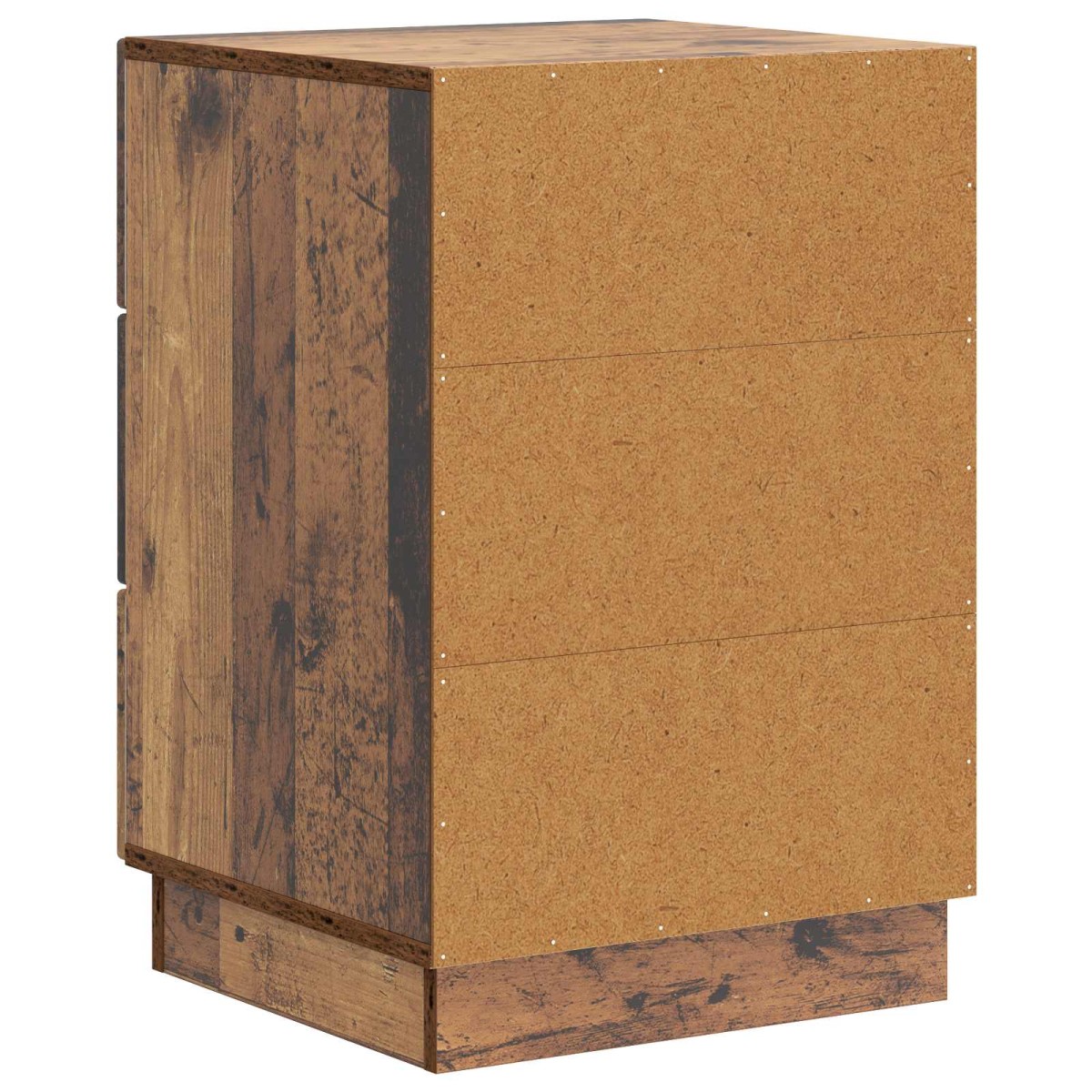 vidaXL Κομοδίνο Παλαιωμένο ξύλο 43 x 41 x 63,5 εκ. Επεξεργασμένο Ξύλο
