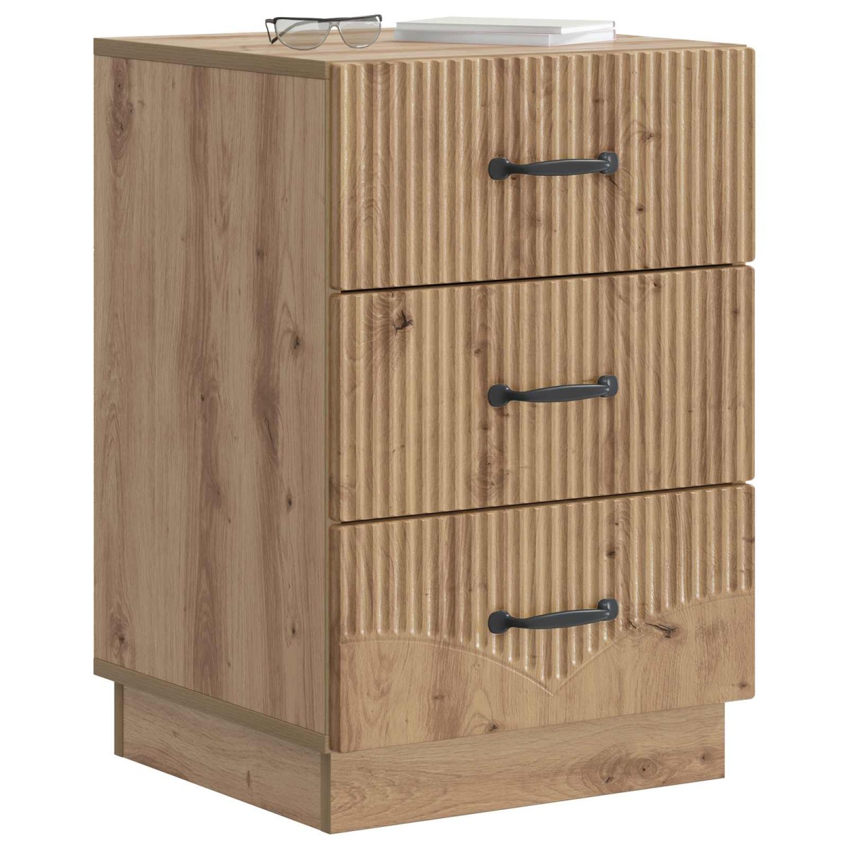 vidaXL Κομοδίνο Artisan Δρυς 43 x 41 x 63,5 εκ. Επεξεργασμένο Ξύλο