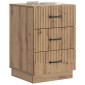vidaXL Κομοδίνο Artisan Δρυς 43 x 41 x 63,5 εκ. Επεξεργασμένο Ξύλο