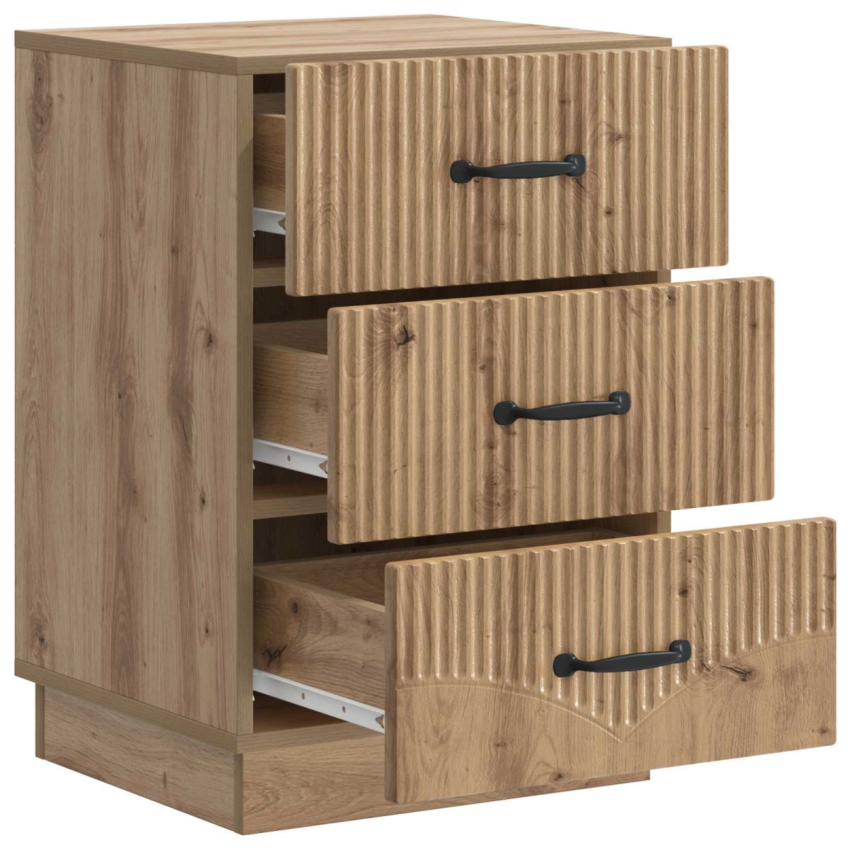 vidaXL Κομοδίνο Artisan Δρυς 43 x 41 x 63,5 εκ. Επεξεργασμένο Ξύλο