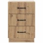 vidaXL Κομοδίνο Artisan Δρυς 43 x 41 x 63,5 εκ. Επεξεργασμένο Ξύλο