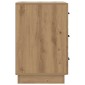 vidaXL Κομοδίνο Artisan Δρυς 43 x 41 x 63,5 εκ. Επεξεργασμένο Ξύλο