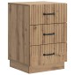 vidaXL Κομοδίνο Artisan Δρυς 43 x 41 x 63,5 εκ. Επεξεργασμένο Ξύλο