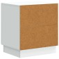 vidaXL Κομοδίνο Λευκό 43 x 34,5 x 47 εκ. Επεξεργασμένο Ξύλο
