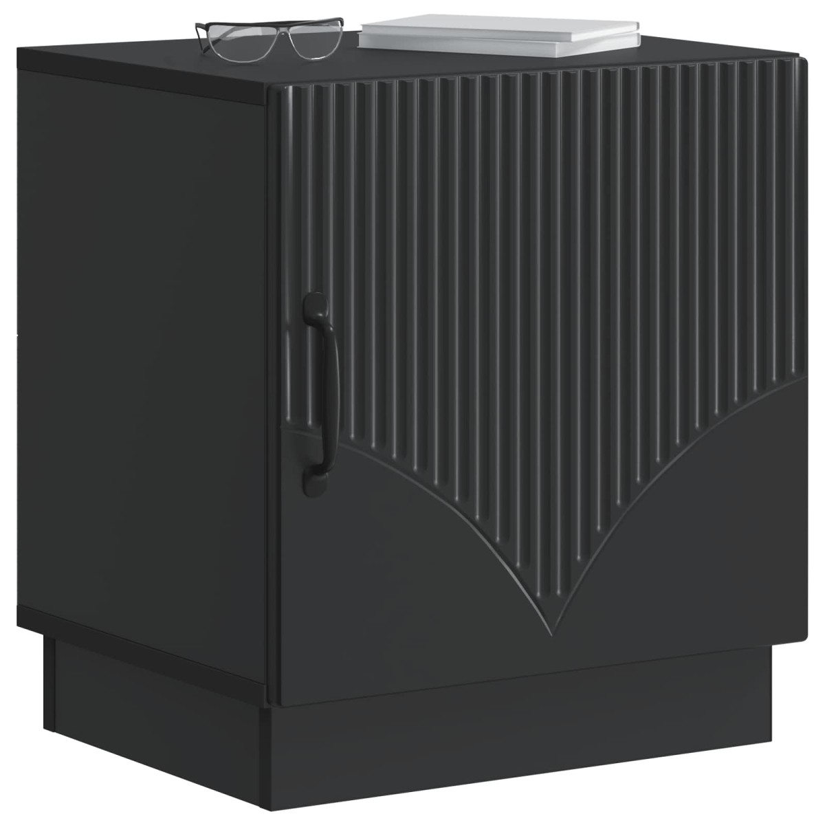 vidaXL Κομοδίνο Μαύρο 43 x 34,5 x 47 εκ. Επεξεργασμένο Ξύλο