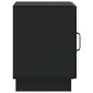 vidaXL Κομοδίνο Μαύρο 43 x 34,5 x 47 εκ. Επεξεργασμένο Ξύλο
