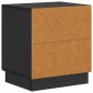 vidaXL Κομοδίνο Μαύρο 43 x 34,5 x 47 εκ. Επεξεργασμένο Ξύλο