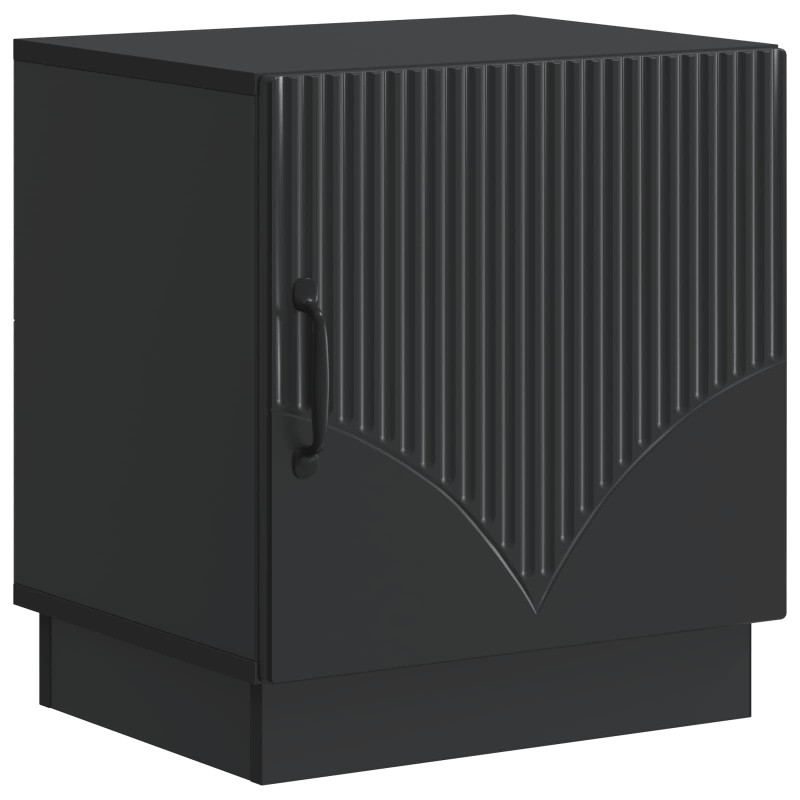 vidaXL Κομοδίνο Μαύρο 43 x 34,5 x 47 εκ. Επεξεργασμένο Ξύλο