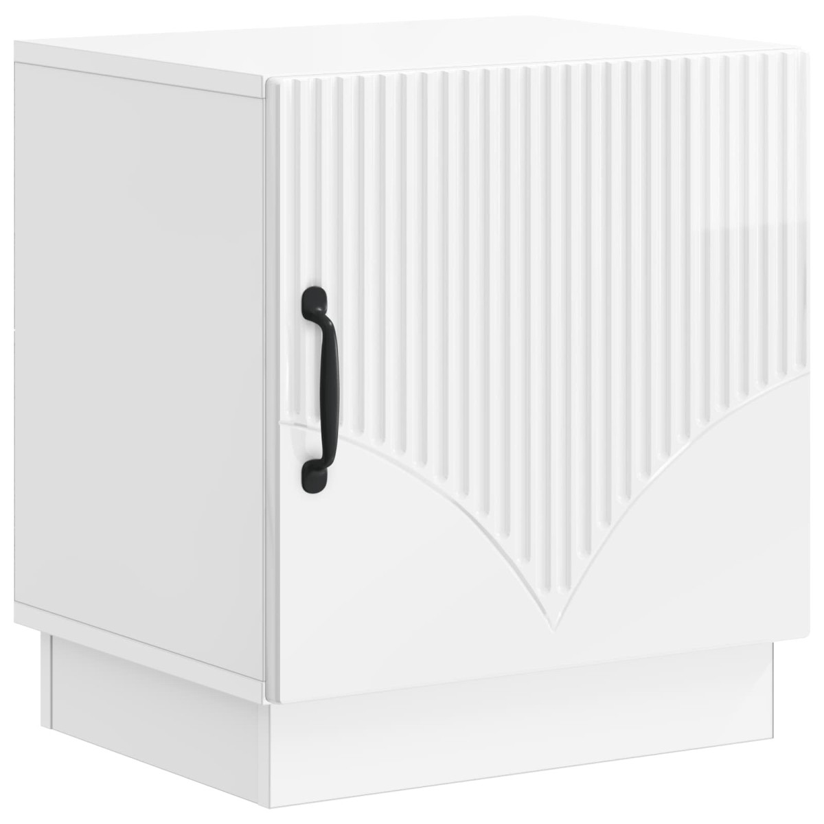 vidaXL Κομοδίνο 2 τμχ. Γυαλιστερό Λευκό 43 x 34,5 x 47 εκ.