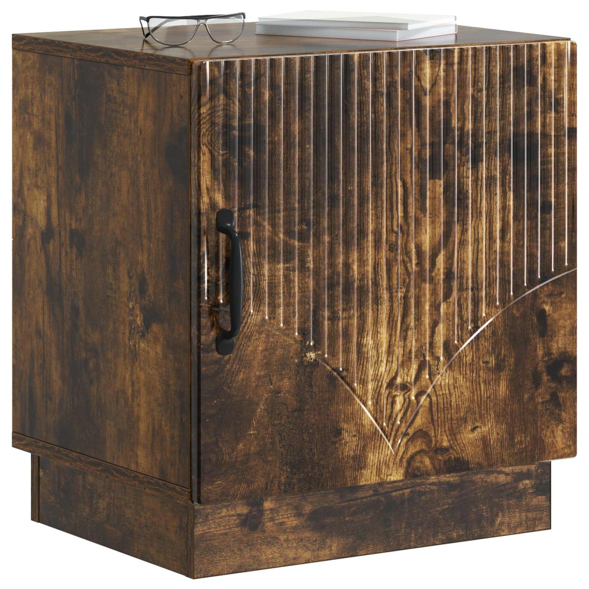 vidaXL Κομοδίνο Καπνισμένο Ξύλο Δρυός 43 x 34,5 x 47 εκ.