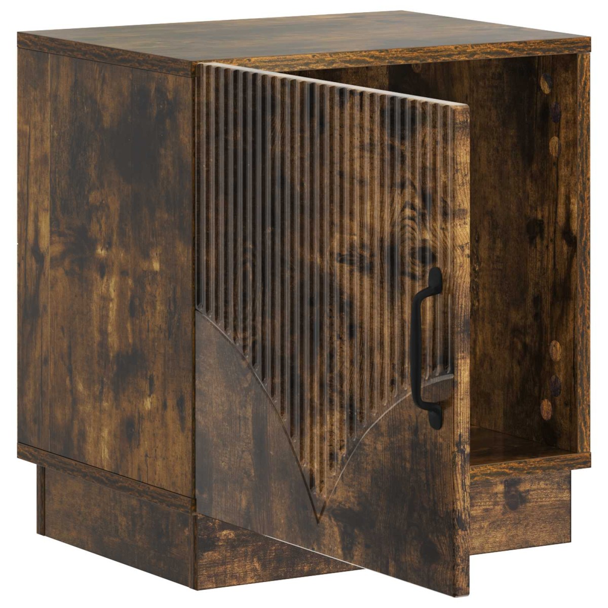 vidaXL Κομοδίνο Καπνισμένο Ξύλο Δρυός 43 x 34,5 x 47 εκ.