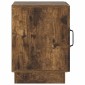 vidaXL Κομοδίνο Καπνισμένο Ξύλο Δρυός 43 x 34,5 x 47 εκ.
