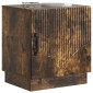 vidaXL Κομοδίνο 2 τμχ. Καπνισμένο Ξύλο Δρυός 43 x 34,5 x 47 εκ.
