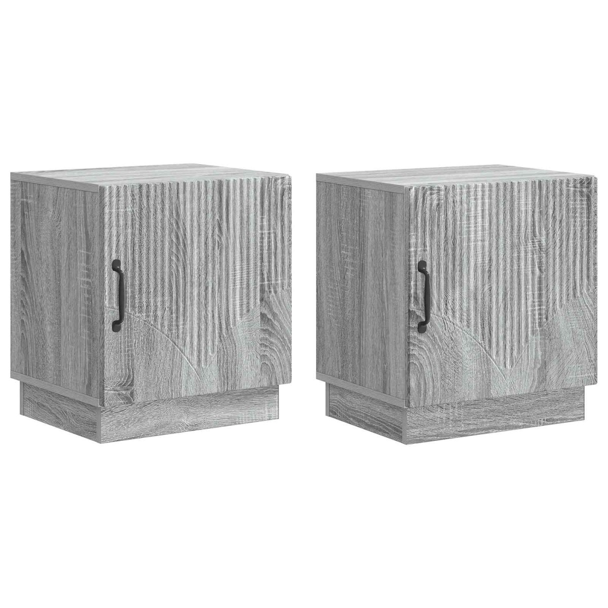 vidaXL Κομοδίνο 2 τμχ. Γκρι Sonoma 43 x 34,5 x 47 εκ.