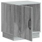 vidaXL Κομοδίνο 2 τμχ. Γκρι Sonoma 43 x 34,5 x 47 εκ.