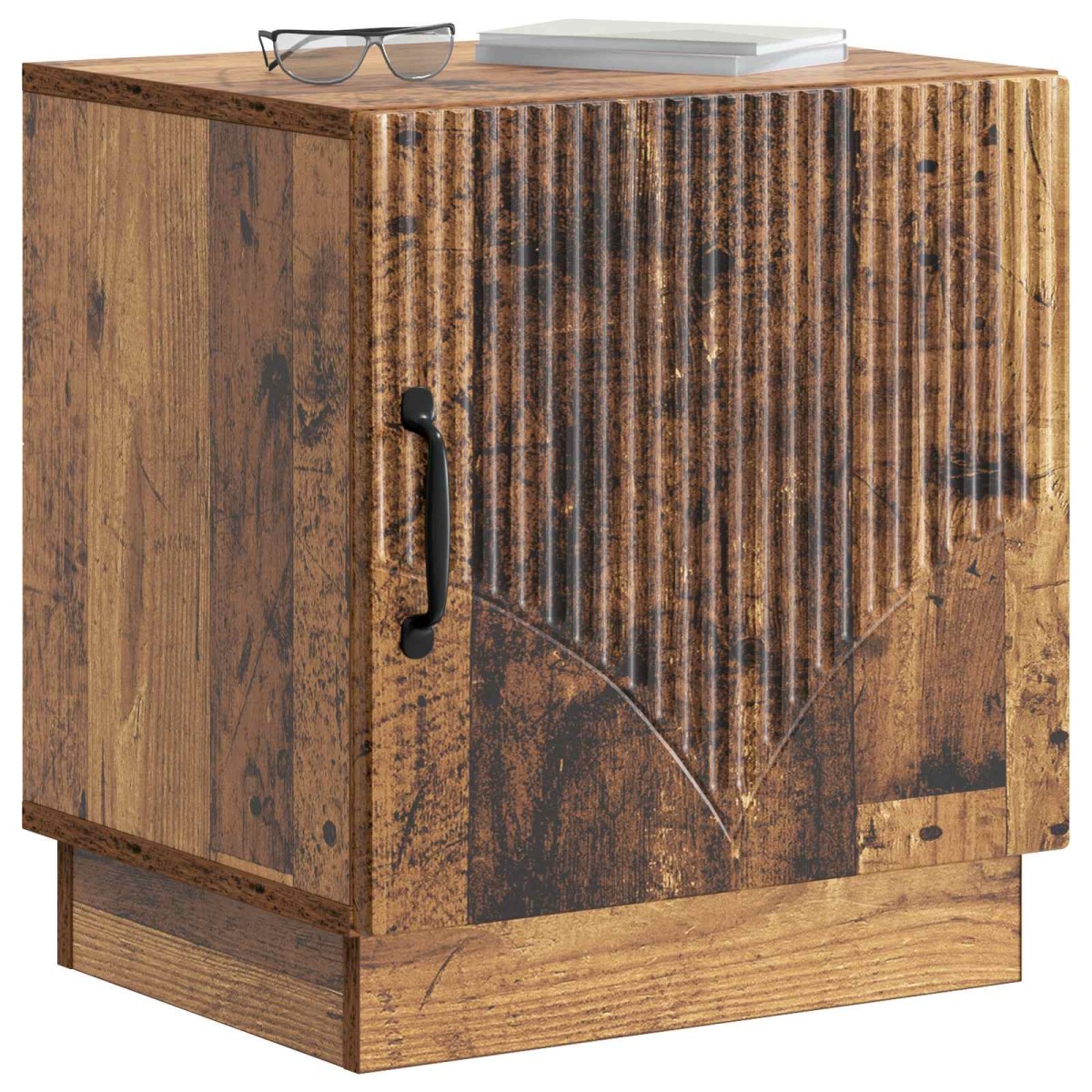 vidaXL Κομοδίνο 2 τμχ. Παλαιωμένο ξύλο 43 x 34,5 x 47 εκ.