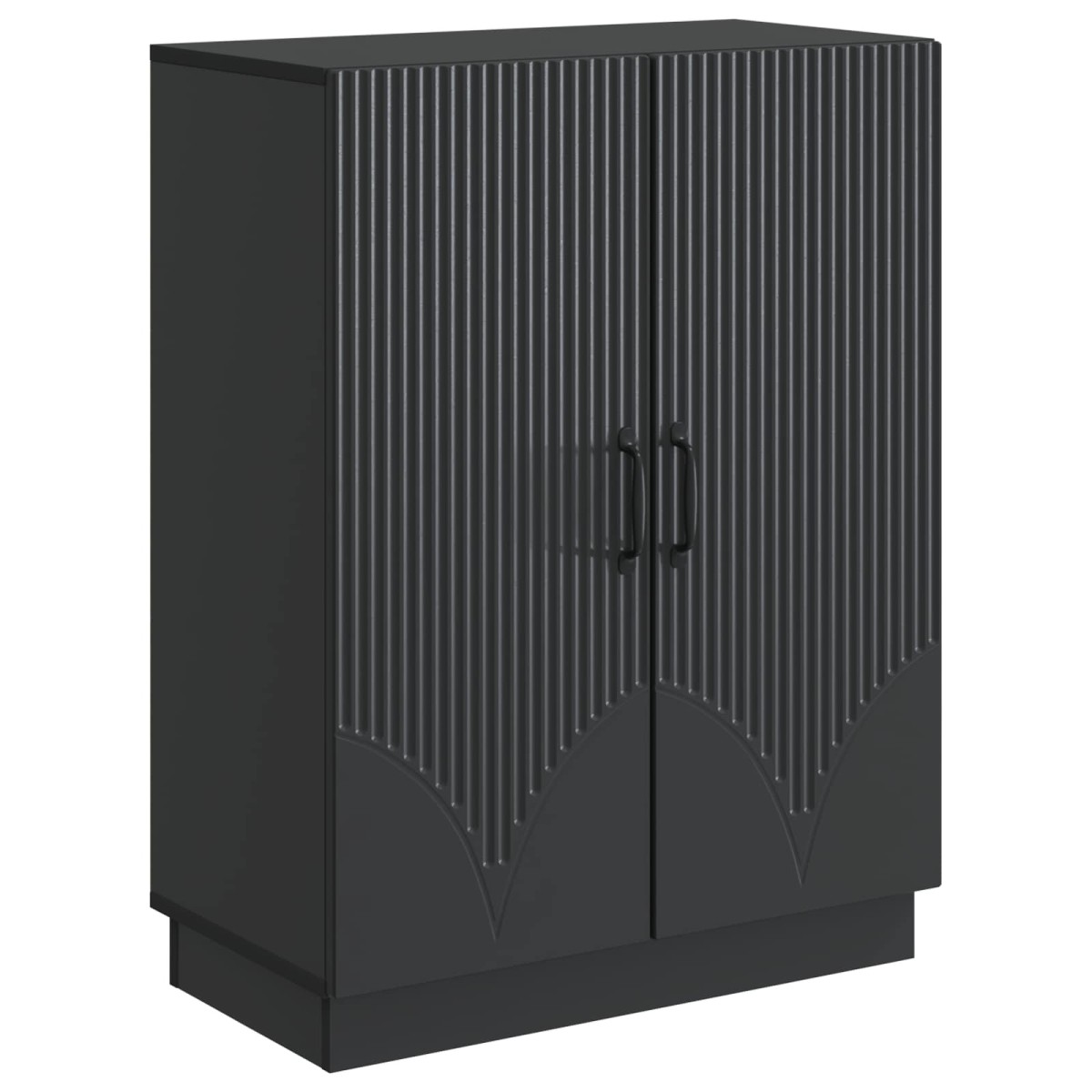 vidaXL Πλαϊνό γραφείο Μαύρο 66 x 34,5 x 87 εκ. Επεξεργασμένο Ξύλο