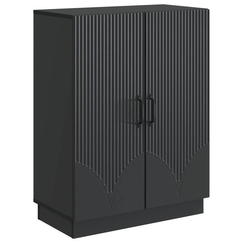 vidaXL Πλαϊνό γραφείο Μαύρο 66 x 34,5 x 87 εκ. Επεξεργασμένο Ξύλο