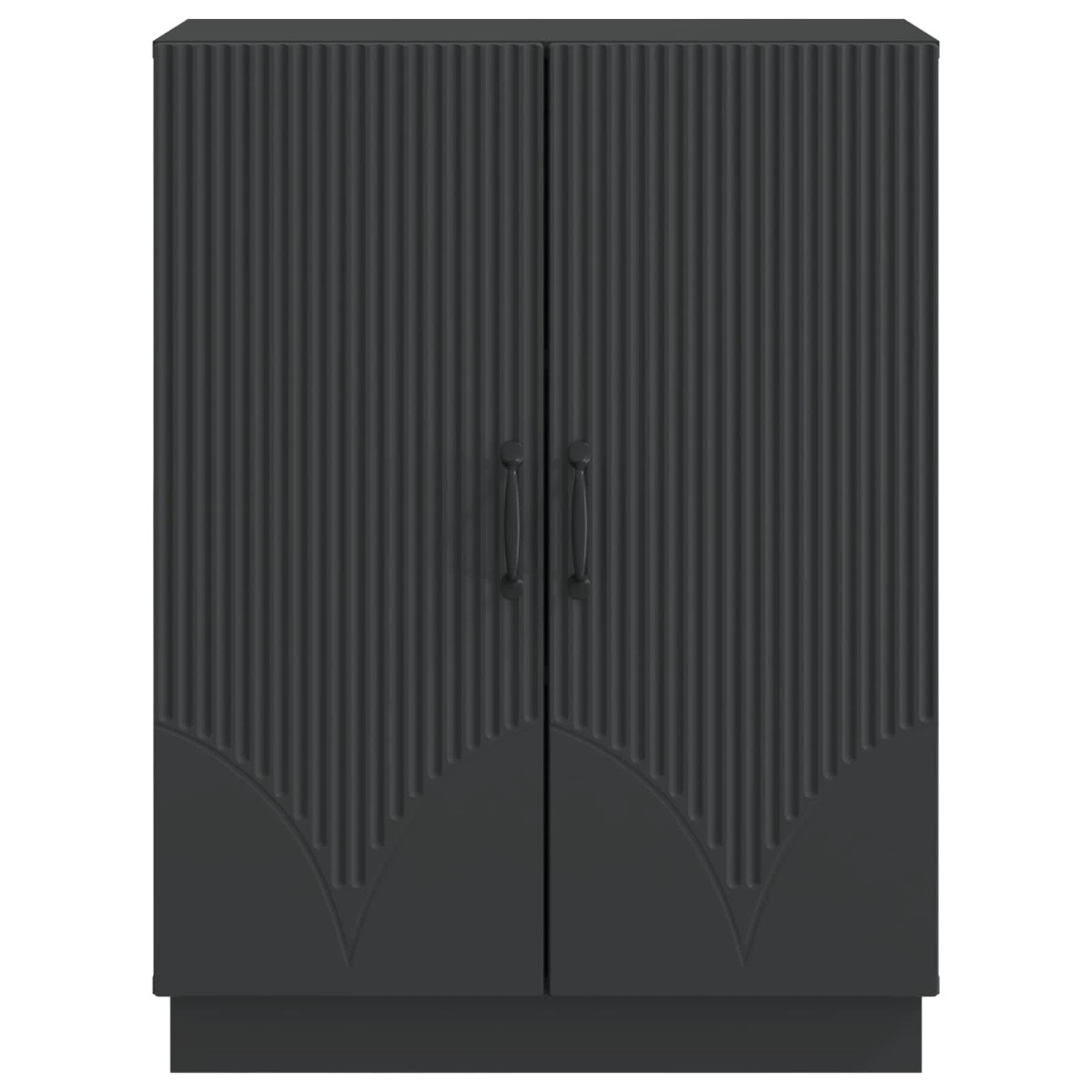 vidaXL Πλαϊνό γραφείο Μαύρο 66 x 34,5 x 87 εκ. Επεξεργασμένο Ξύλο