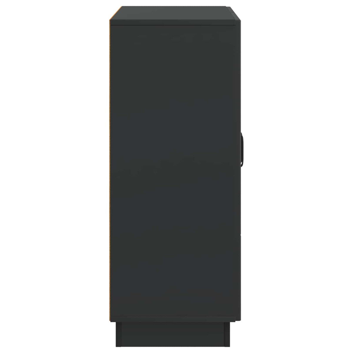 vidaXL Πλαϊνό γραφείο Μαύρο 66 x 34,5 x 87 εκ. Επεξεργασμένο Ξύλο