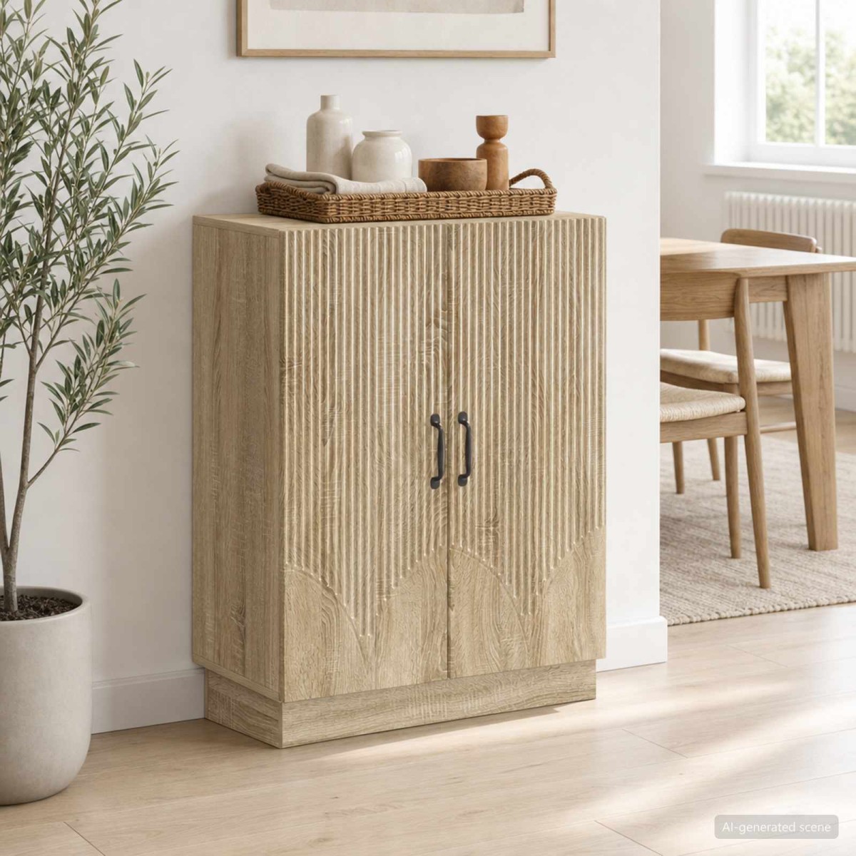 vidaXL Πλαϊνό γραφείο Sonoma Δρυς 66 x 34,5 x 87 εκ.