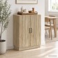 vidaXL Πλαϊνό γραφείο Sonoma Δρυς 66 x 34,5 x 87 εκ.