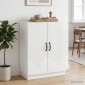 vidaXL Πλαϊνό γραφείο Γυαλιστερό Λευκό 66 x 34,5 x 87 εκ.