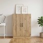 vidaXL Πλαϊνό γραφείο Artisan Δρυς 66 x 34,5 x 87 εκ.