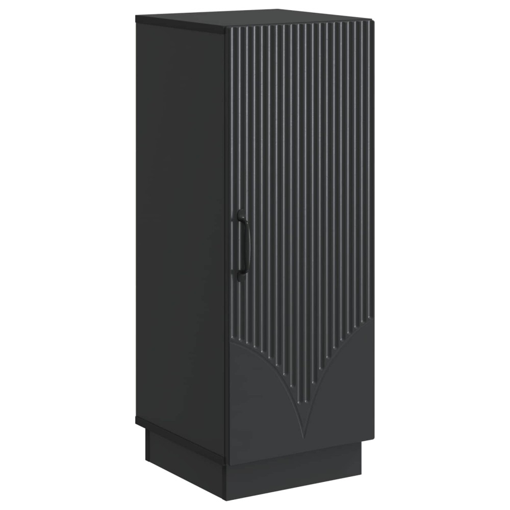 vidaXL Πλαϊνό γραφείο Μαύρο 33 x 34,5 x 87 εκ. Επεξεργασμένο Ξύλο