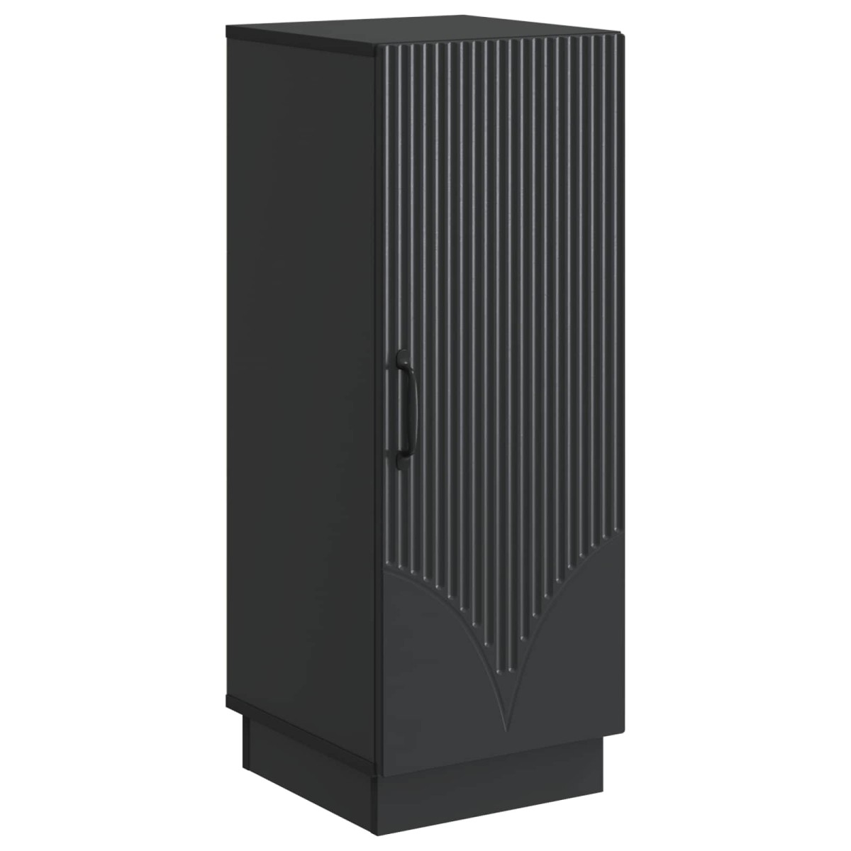 vidaXL Πλαϊνό γραφείο Μαύρο 33 x 34,5 x 87 εκ. Επεξεργασμένο Ξύλο