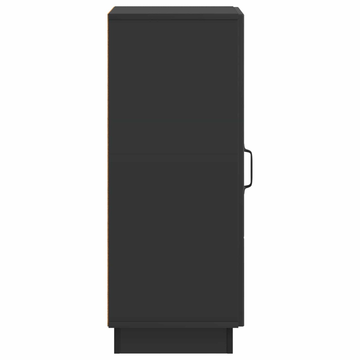 vidaXL Πλαϊνό γραφείο Μαύρο 33 x 34,5 x 87 εκ. Επεξεργασμένο Ξύλο