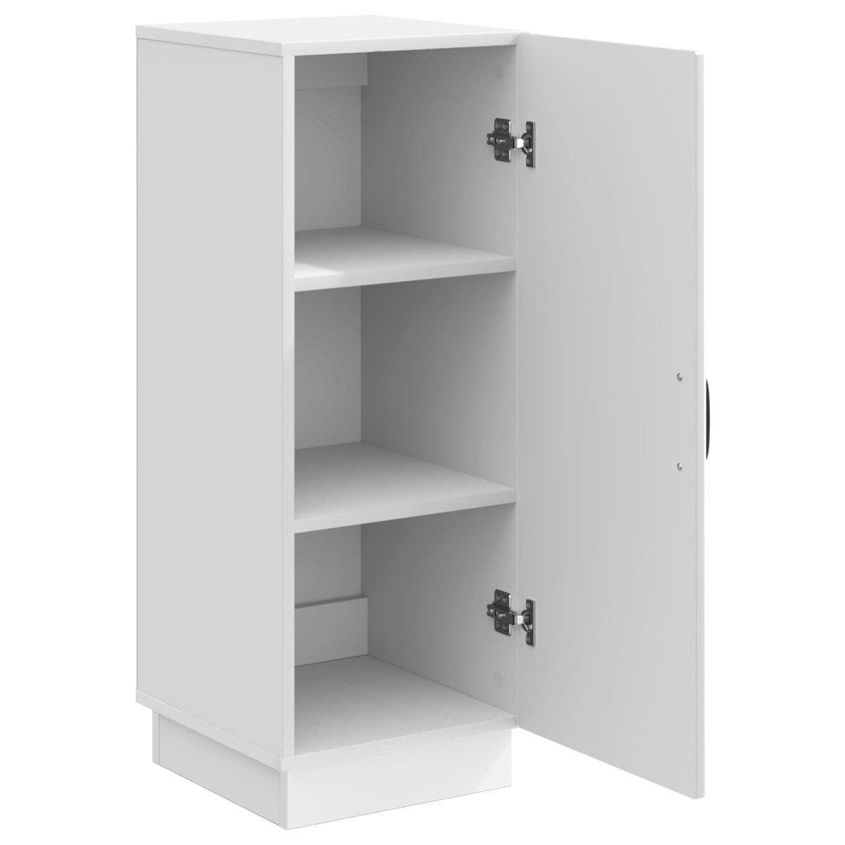 vidaXL Πλαϊνό γραφείο Γυαλιστερό Λευκό 33 x 34,5 x 87 εκ.