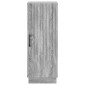vidaXL Πλαϊνό γραφείο Γκρι Sonoma 33 x 34,5 x 87 εκ.